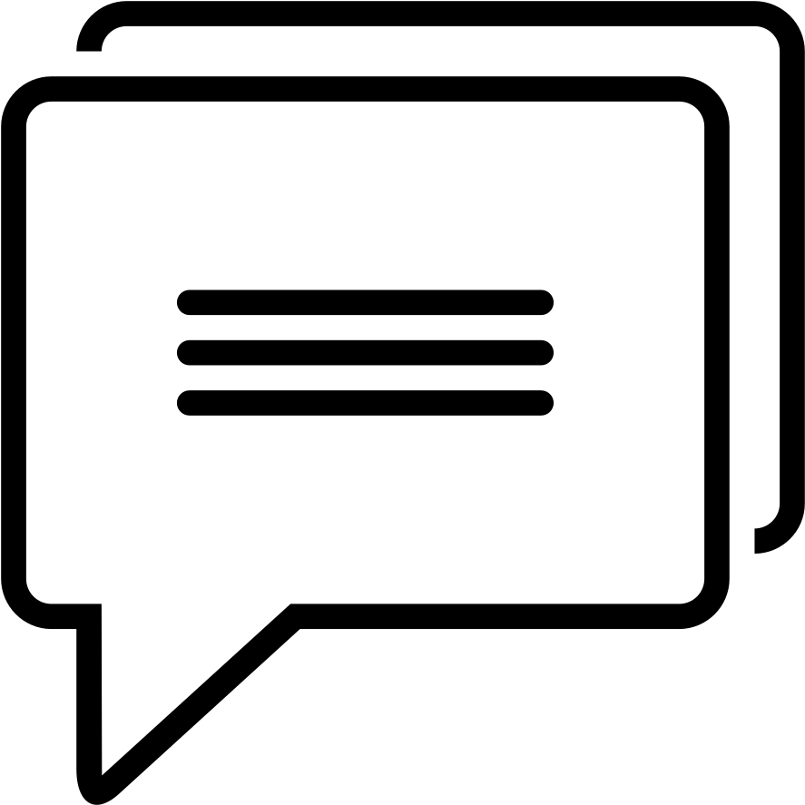 Message Icon Blue Background PNG image with a transparent background, free high-resolution download