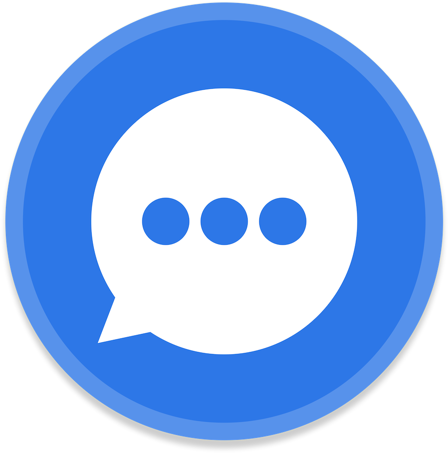 Messaging App Icon 919x929 PNG image with a transparent background, free high-resolution download