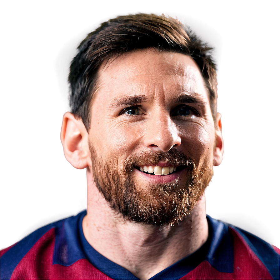 Messi Close-up Smiling Png Qbd