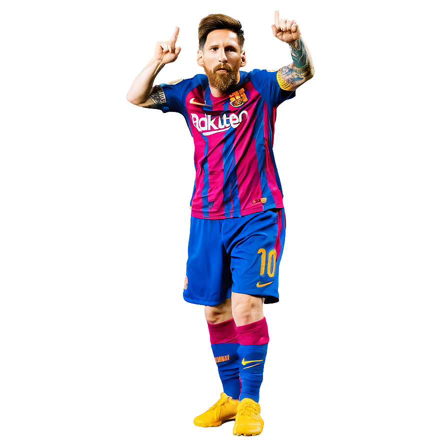 Messi Goal Celebration PNG 05032024 PNG with transparent background