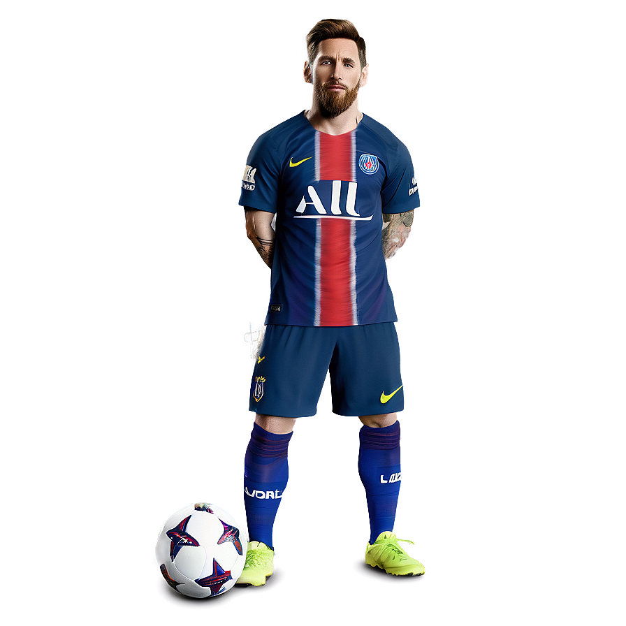 Messi Psg Uniform Png 05032024