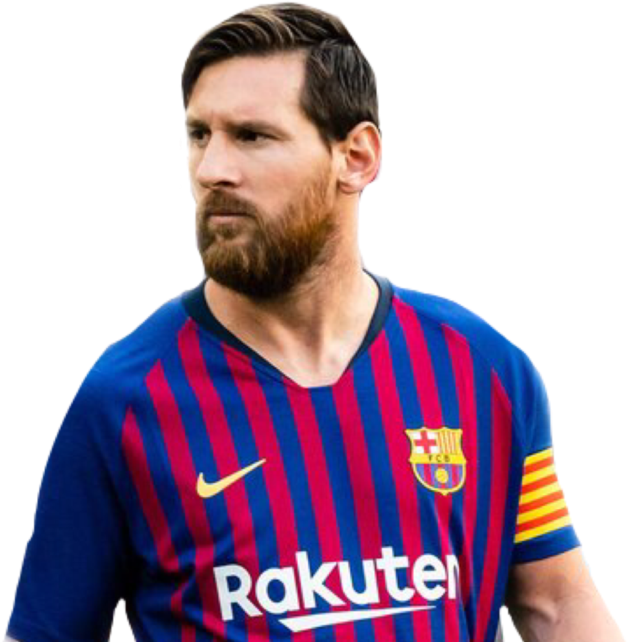 Messiin Barcelona Strip PNG with transparent background