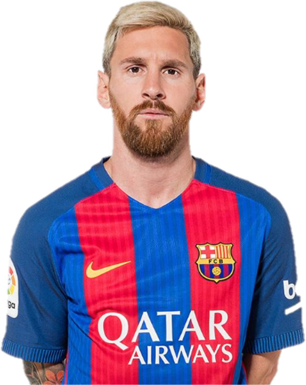 Messiin F C Barcelona Kit PNG with transparent background