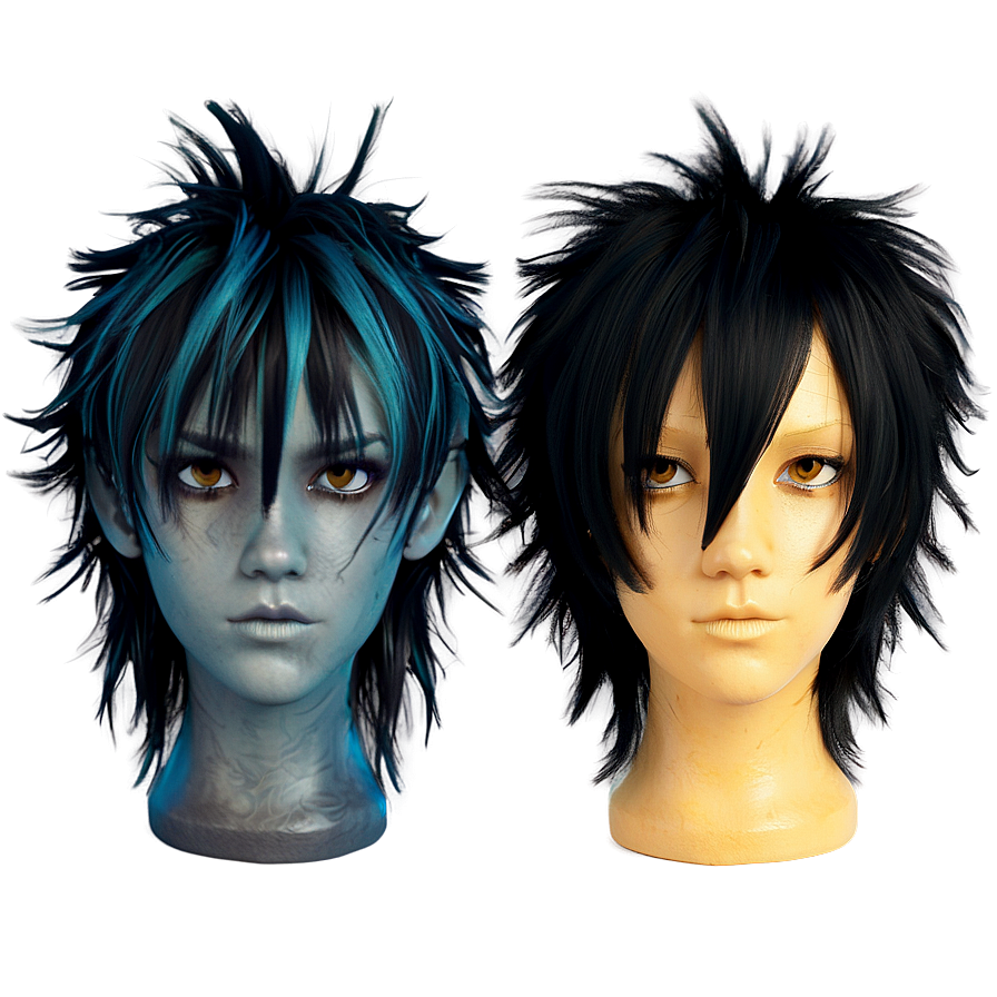 Messy Emo Hair Texture Png 05252024