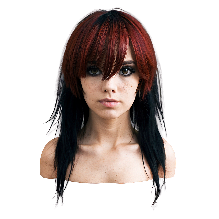 Messy Emo Hair Texture PNG vfp2 PNG image with a transparent background, free high-resolution download