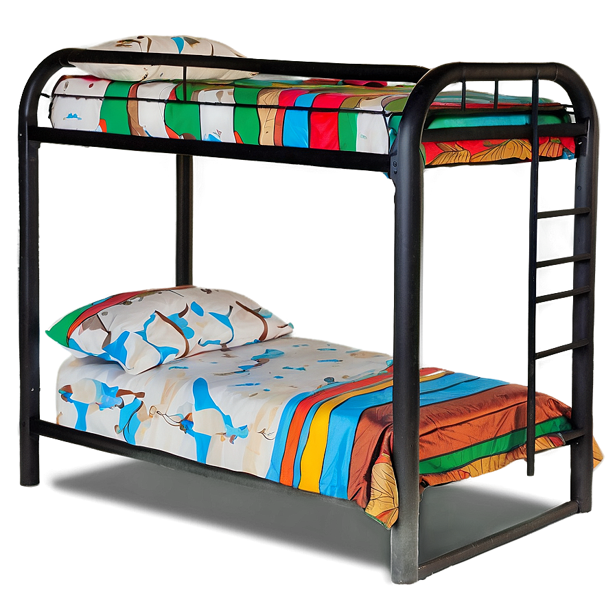 Metal Bunk Bed PNG 06132024 PNG image with a transparent background, free high-resolution download