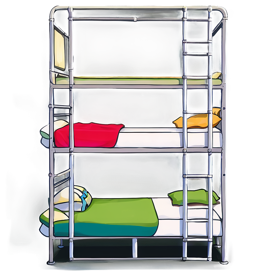 Metal Bunk Bed PNG 18 PNG image with a transparent background, free high-resolution download