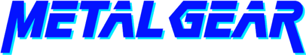 Metal Gear Logo Blue Text