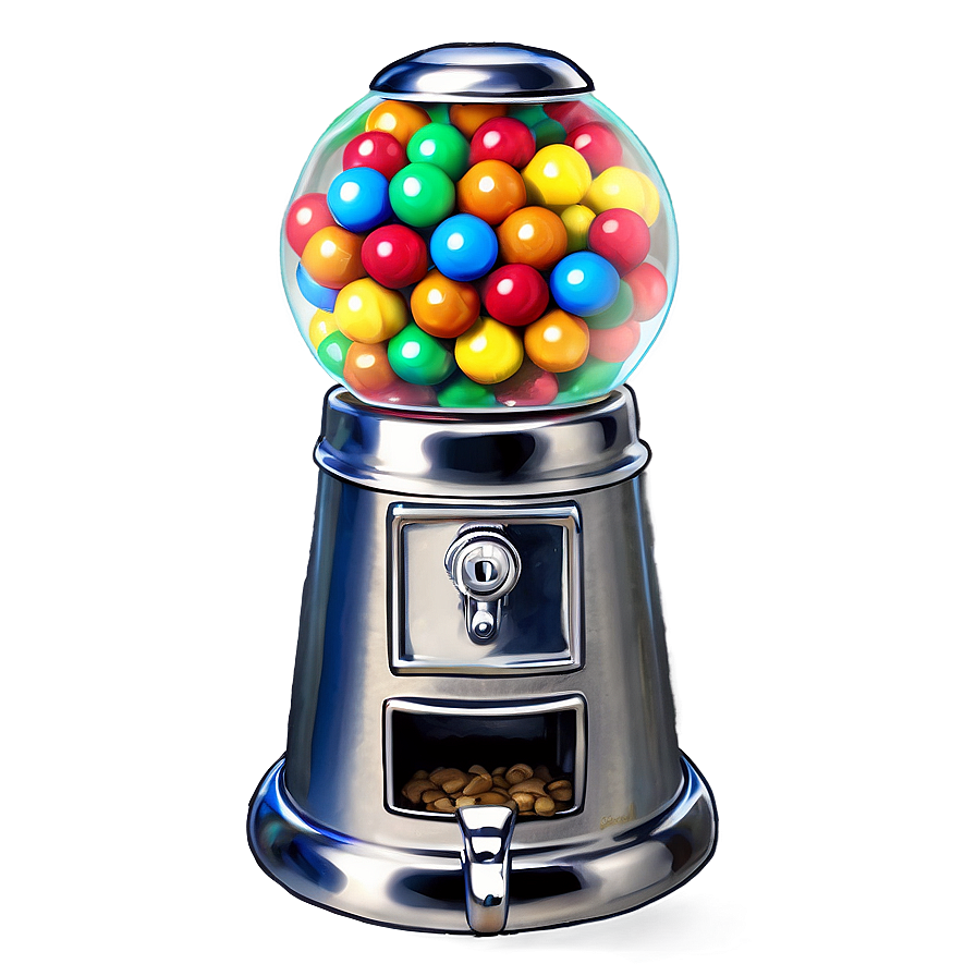 Metal Gumball Machine Png Nmc27