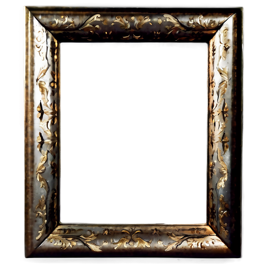 Metal Mirror Frame PNG 06212024 PNG image with a transparent background, free high-resolution download