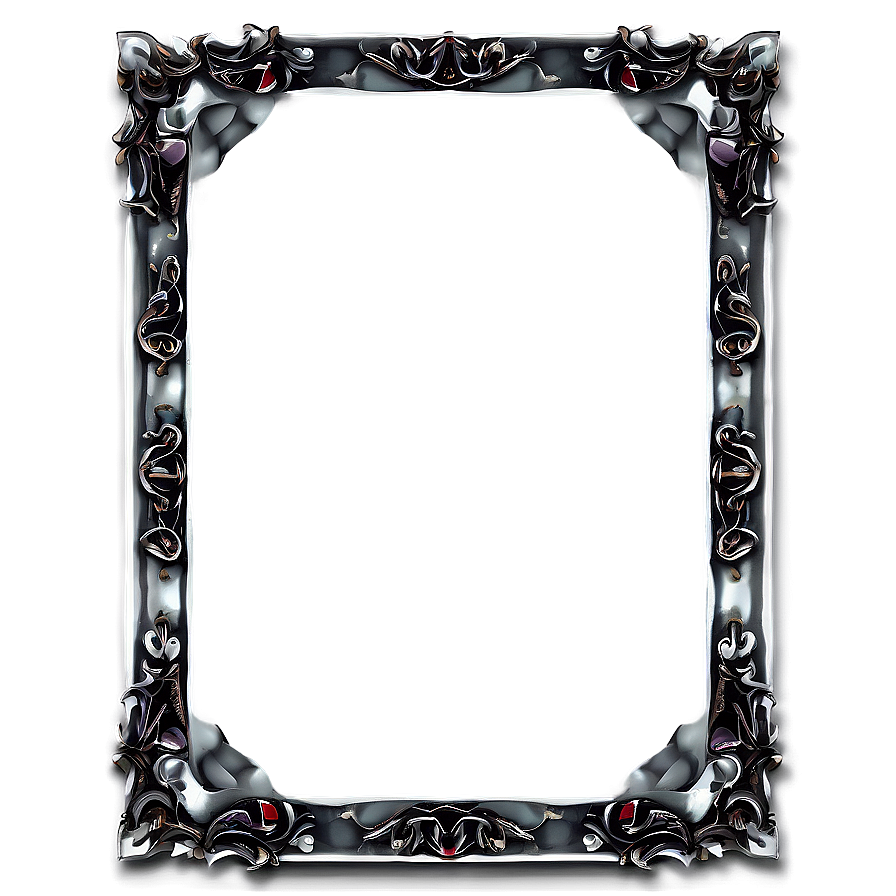 Metal Mirror Frame PNG 06212024 PNG image with a transparent background, free high-resolution download