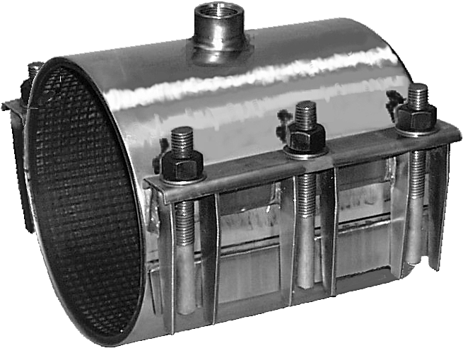 //uploads/product/500 Series 551 Full-seal All Ss Pipe - Mueller Pipe Repair Clamp, HD Png Download PNG with transparent background
