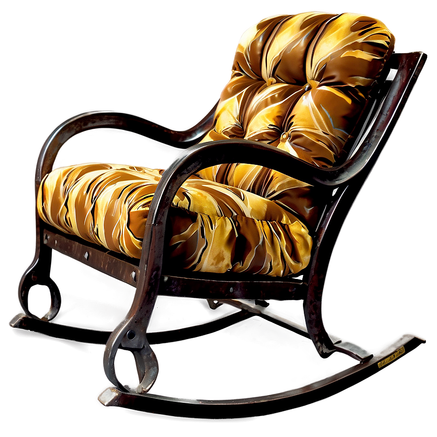 Metal Rocking Chair Png Cyk57