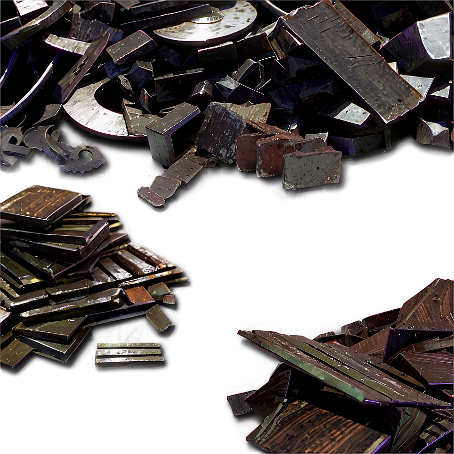 Metal Scrap Pile Png Mbr6