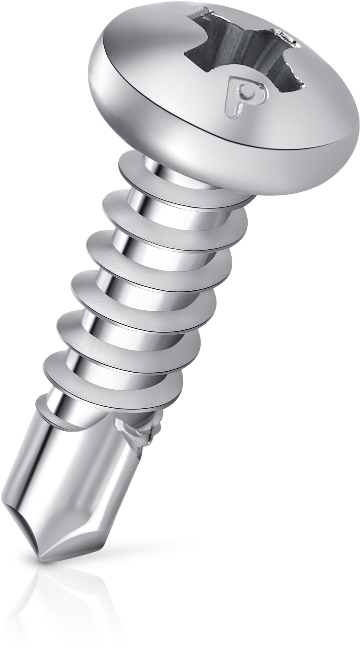 Metal Screw Isolatedon White