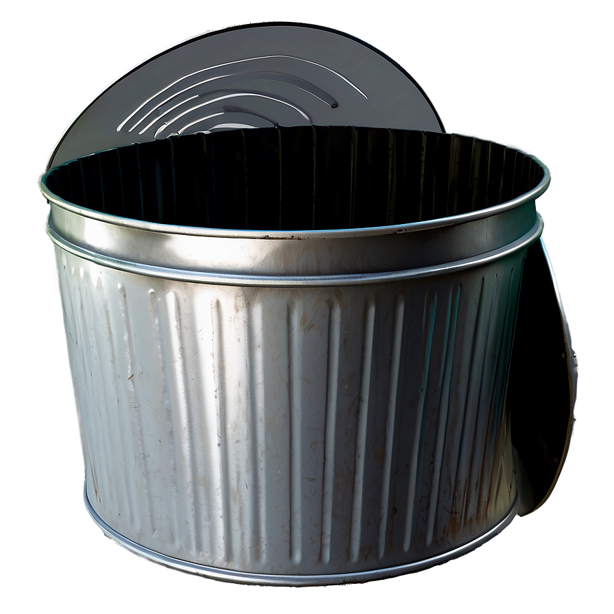 Metal Trash Bin Model Png Dgi13