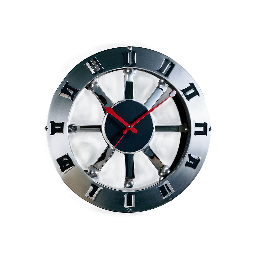Metal Wall Clock PNG 95 PNG with transparent background