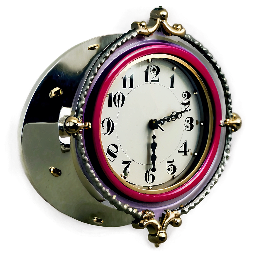 Metal Wall Clock Png Pmy73