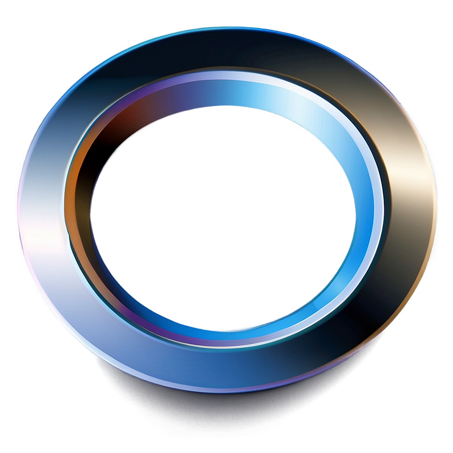 Metallic 3d Circle Illustration Png Dge43