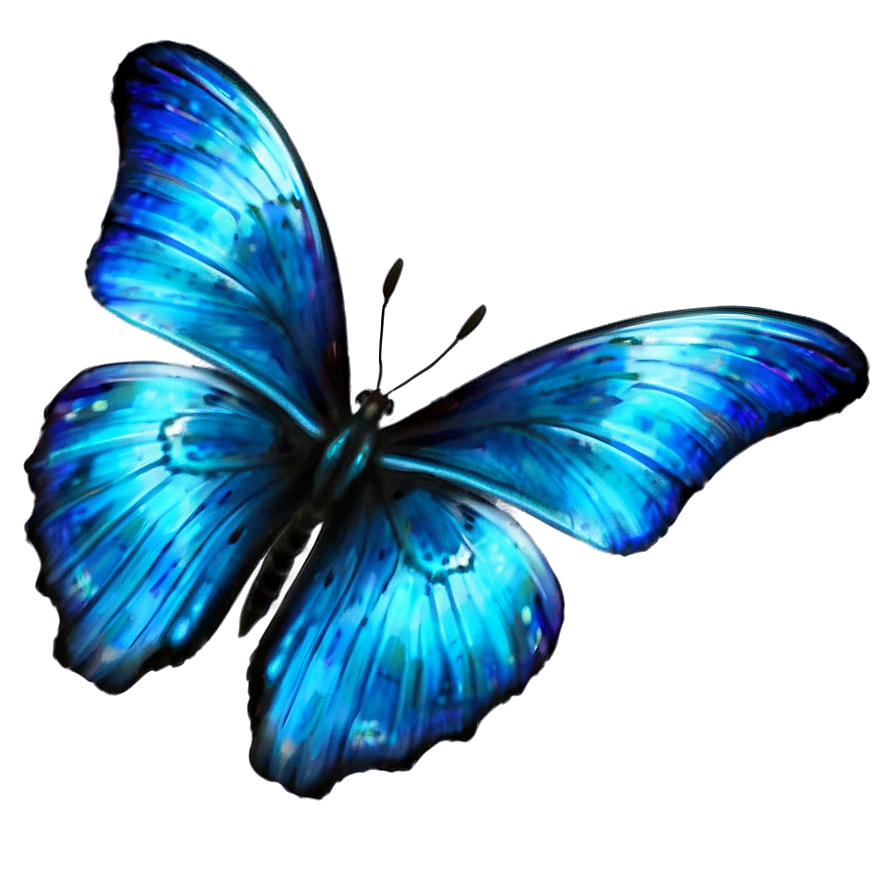 Metallic Blue Butterfly Png Eca61