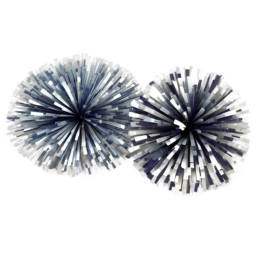 Metallic Cheer Pom Poms Png 38