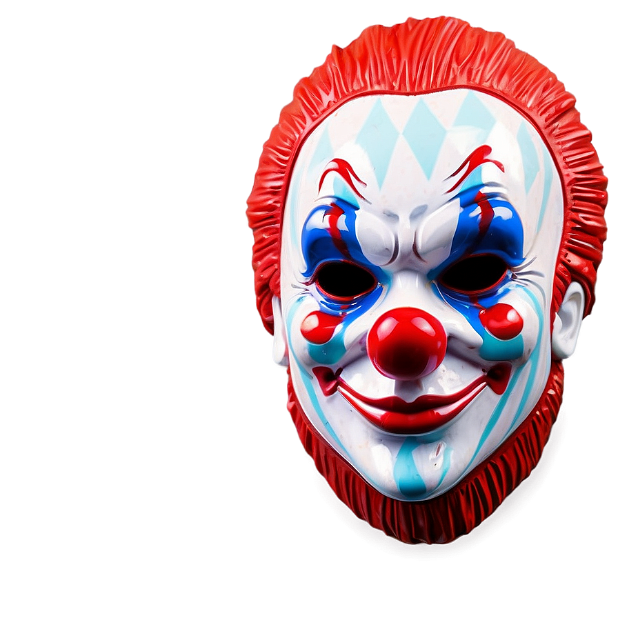 Metallic Clown Theatrical Mask Png Wjq