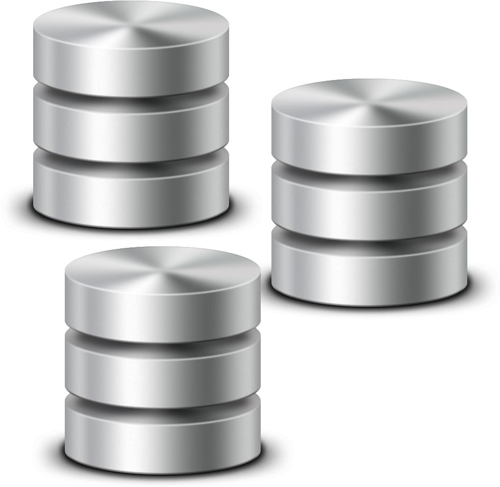 Metallic Database Icons