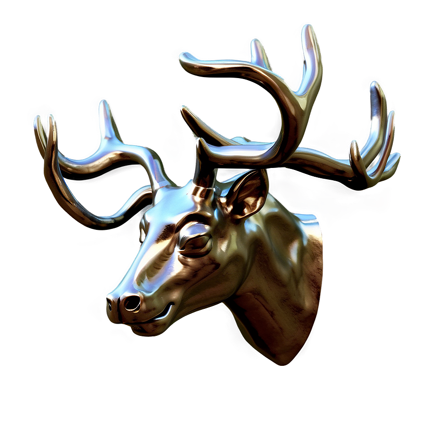 Metallic Deer Head Texture Png Rkm33