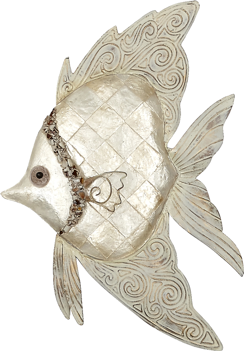 Capiz Ivory Fish Wall Decor - Gulf Flounder, HD Png Download PNG with transparent background