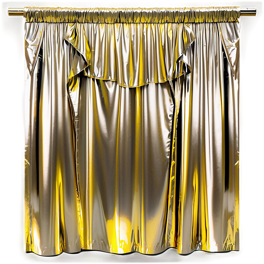 Metallic Foil Curtain Png Gbr11