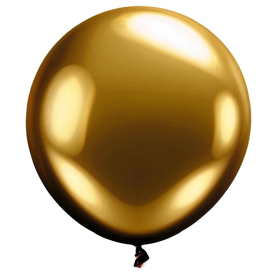 Metallic Gold Balloon Png 49