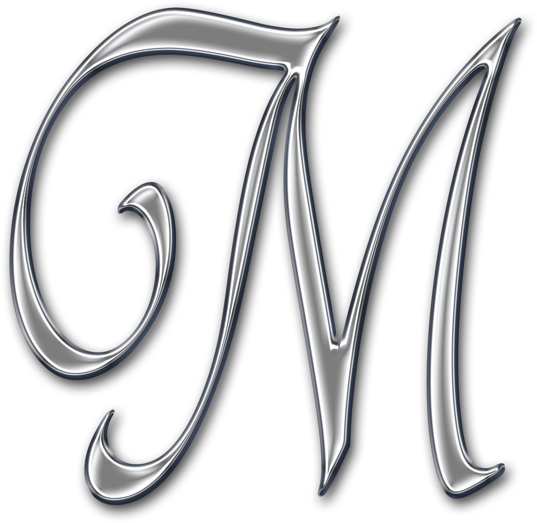 Metallic Letter M Design