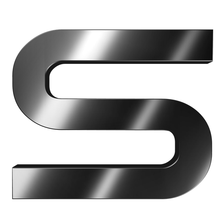 Metallic Letter S Design