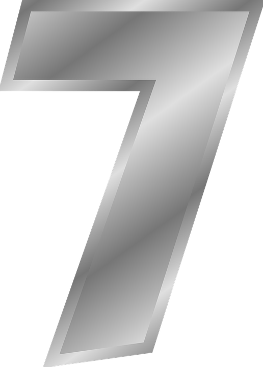 Metallic Number7 Graphic