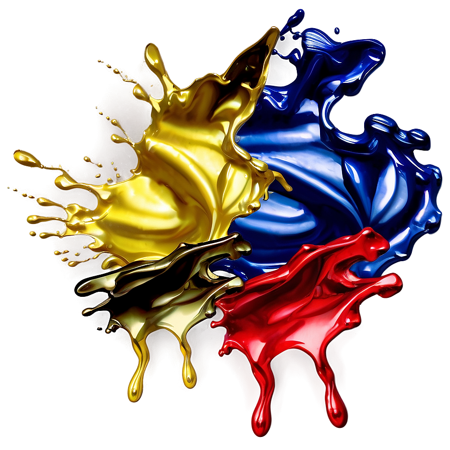 Metallic Paint Splash Png 60