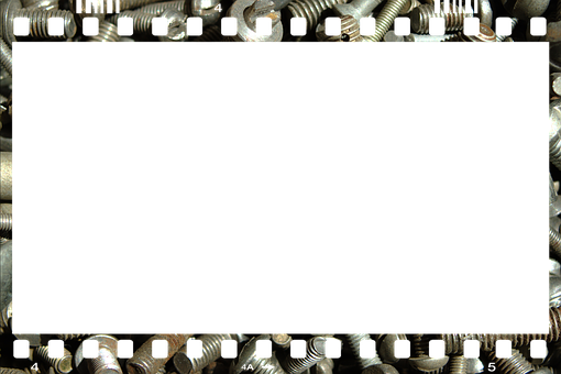 Metallic Parts Frame Background PNG image with a transparent background, free high-resolution download