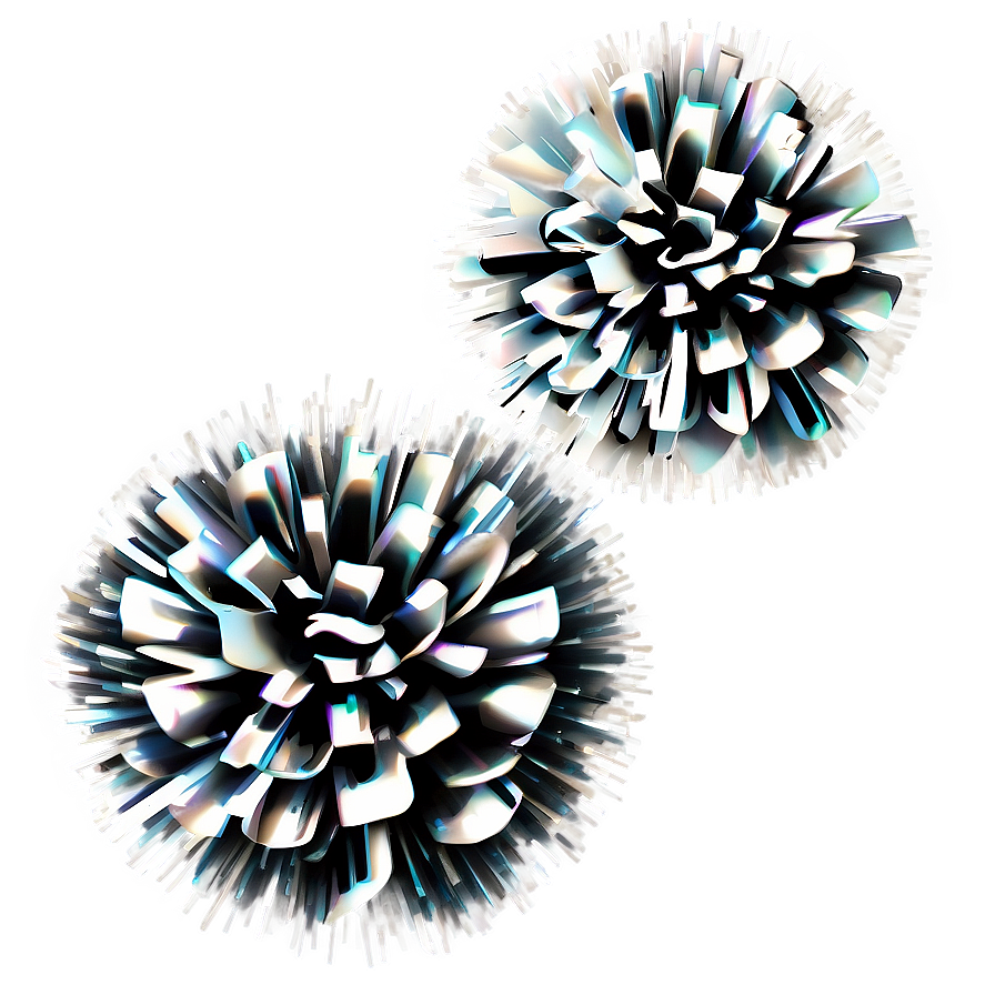 Metallic Pom Poms Png 32