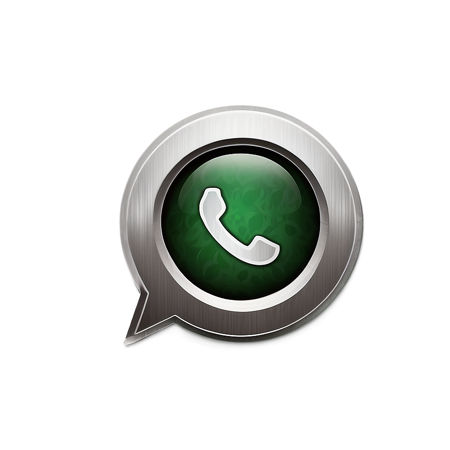 Metallic Sheen Whatsapp Logo Png 05252024