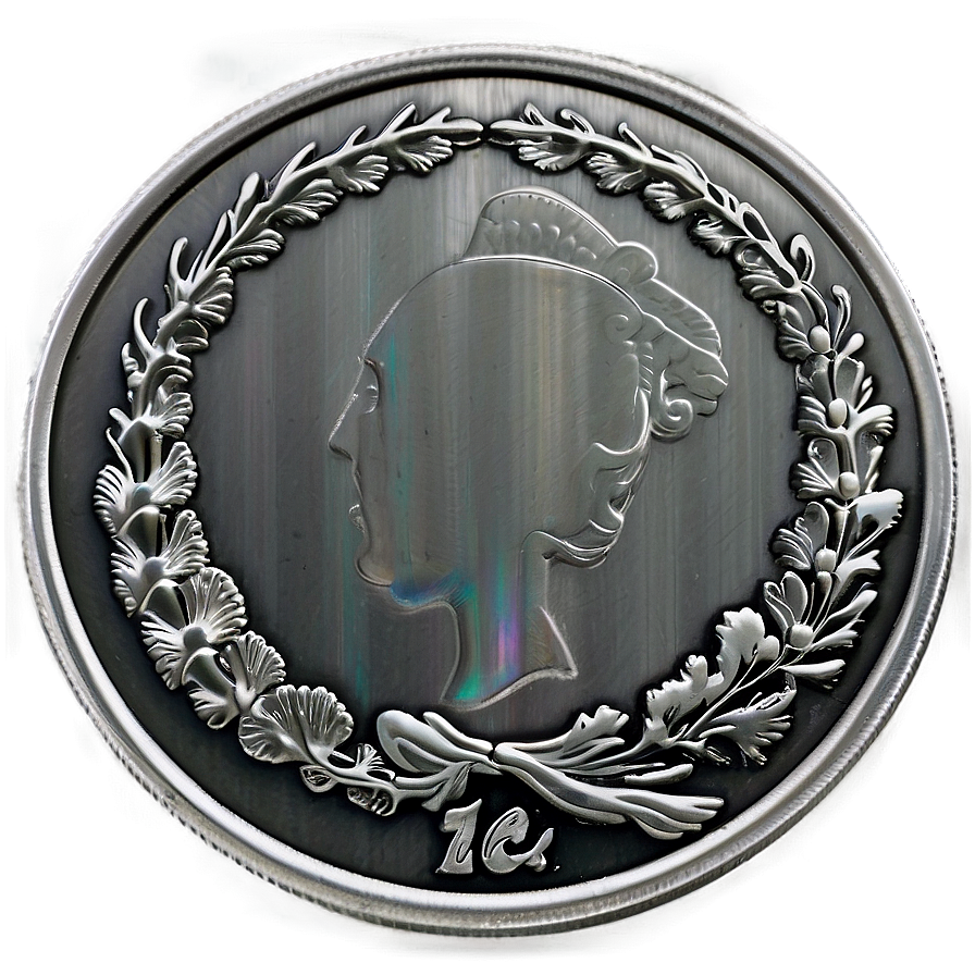 Metallic Silver Coin Texture Png 22