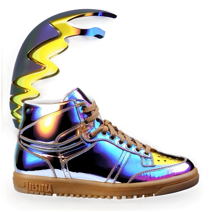 Metallic Sneakers Png 25