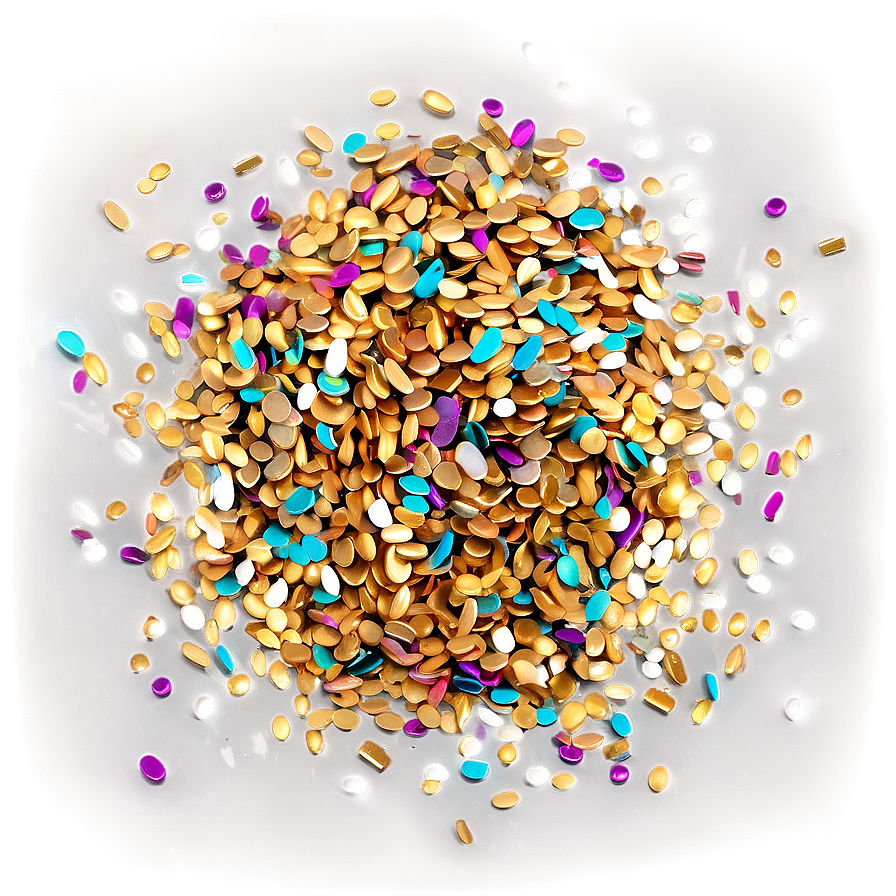 Metallic Sprinkles Png 11