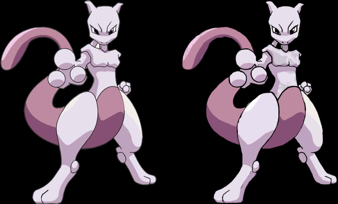 Mewtwo Pokemon Dual Pose