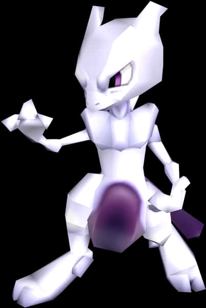 Mewtwo Pokemon3 D Model