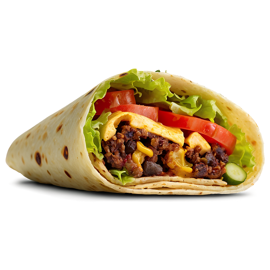 Mexican Burrito Wrap PNG ltw PNG with transparent background