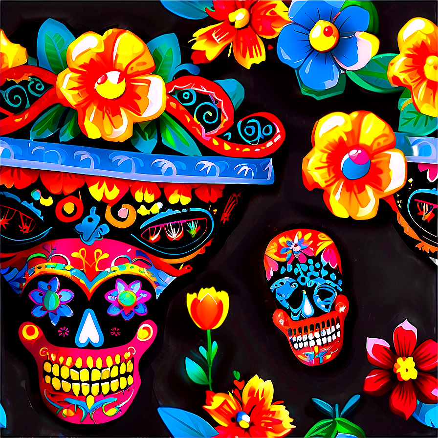 Mexican Day Of The Dead Png Vwk