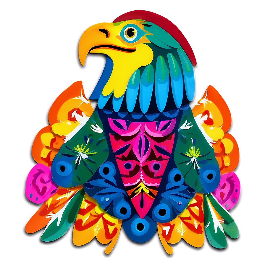 Mexican Eagle Folk Art Png 06132024