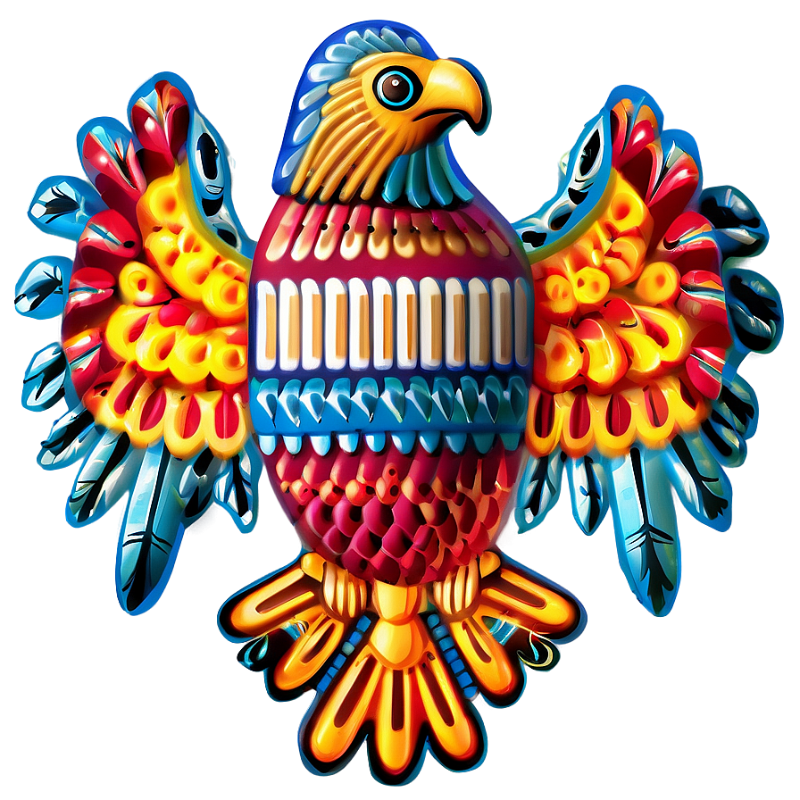 Mexican Eagle Folk Art Png 06132024