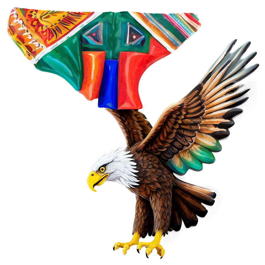 Mexican Eagle Modern Art Png 42