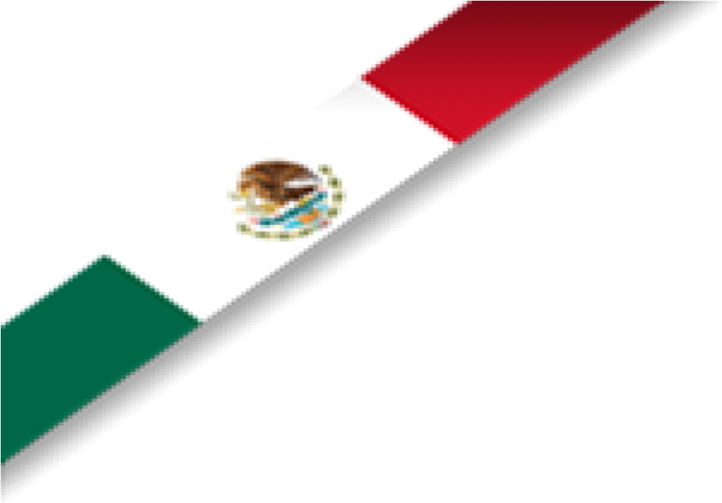 Mexican Flag Diagonal View