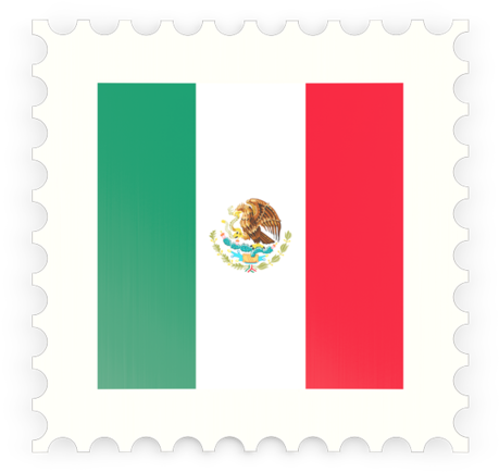 Mexican_ Flag_ Stamp PNG image with a transparent background, free high-resolution download